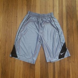 Nike Men's Athletic Shorts Silver, Size Large